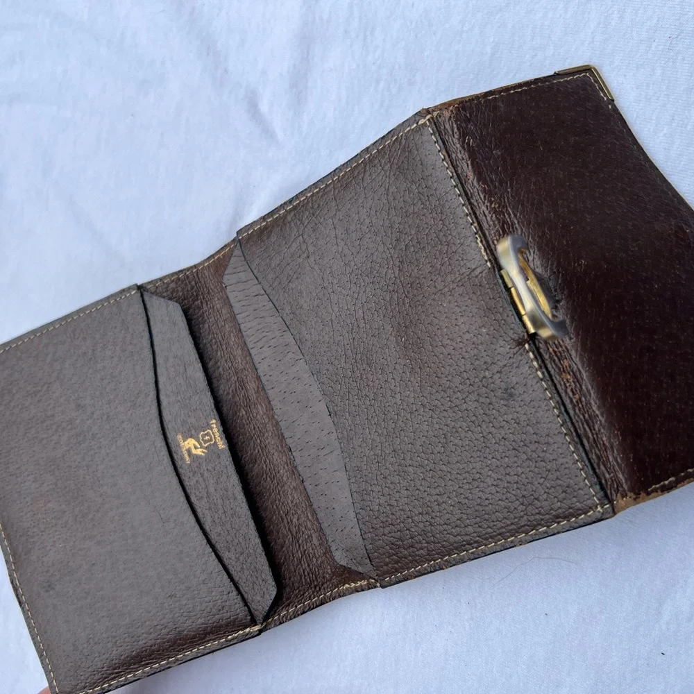 Vintage Italian Leather Bag “Freschi” Stamp – Genuine Leather –
